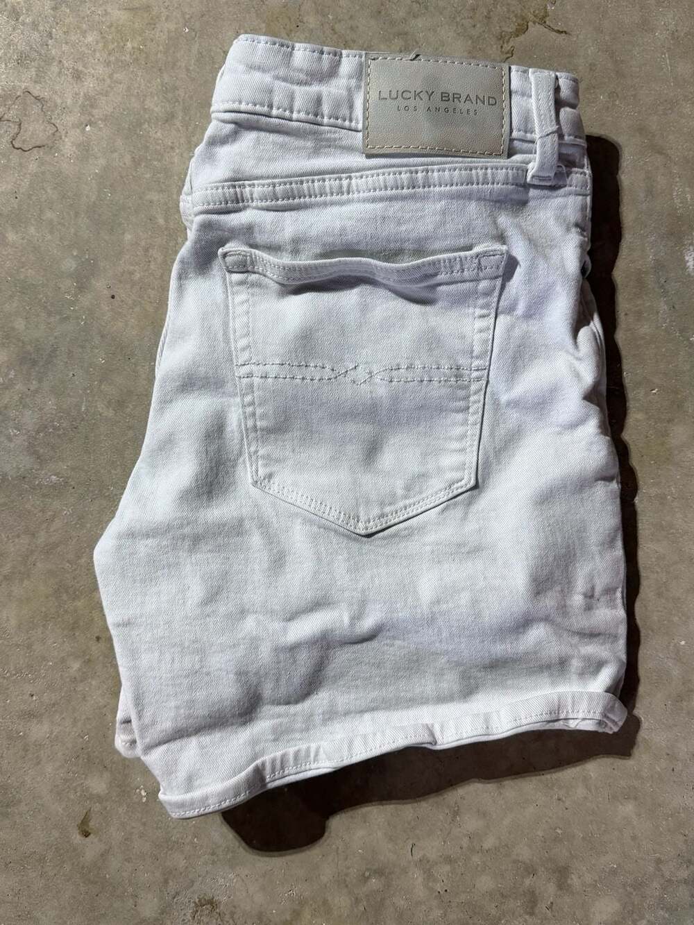 Lucky Brand White Denim Shorts Size 6/28